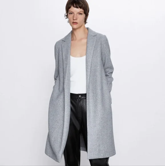 NWTs zara wool blend coat sz.sm